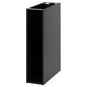 METOD base cabinet frame, black-grey, 20x60x80 cm