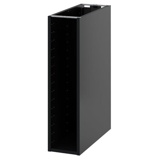 METOD - METOD Base cabinet frame, black-grey, 20x60x80 cm