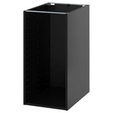 METOD base cabinet, black-grey, 40x60x80 cm