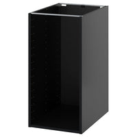 METOD base cabinet, black-grey, 40x60x80 cm