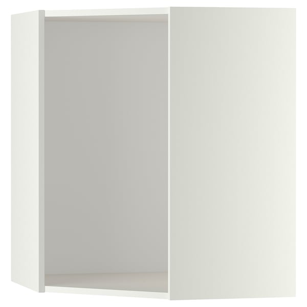 METOD corner wall cabinet, white, 68x37x80 cm