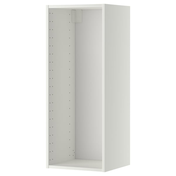 METOD wall cabinet, white, 40x37x100 cm