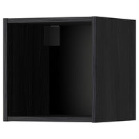 METOD wall cabinet, black-grey, 40x37x40 cm