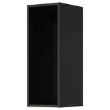 METOD wall cabinet, black-grey, 30x37x80 cm