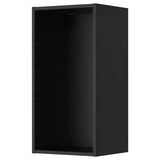 METOD wall cabinet, black-grey, 40x37x80 cm