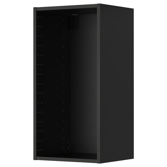 METOD - METOD Wall cabinet frame, black-grey, 40x37x80 cm