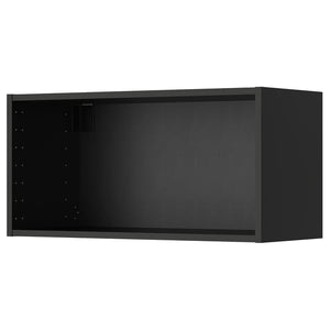 METOD wall cabinet frame, black-grey, 80x37x40 cm