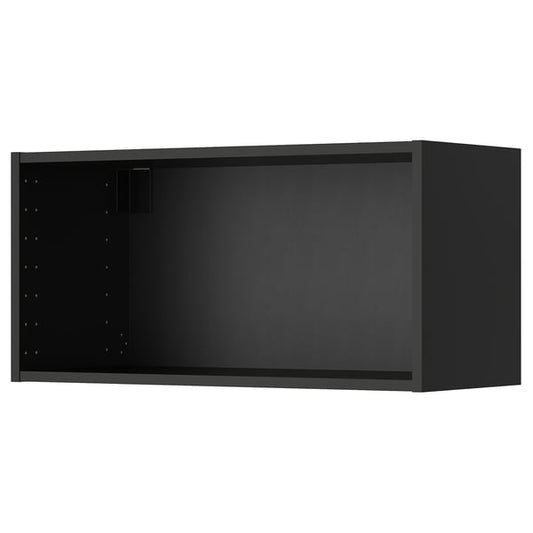 METOD - METOD Wall cabinet frame, black-grey, 80x37x40 cm