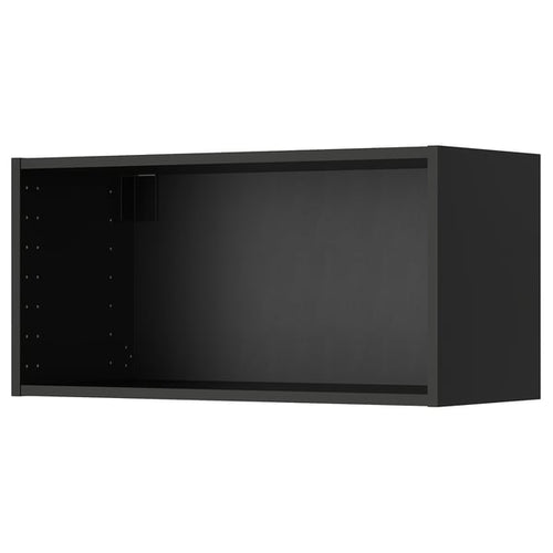 METOD - METOD Wall cabinet frame, black-grey, 80x37x40 cm