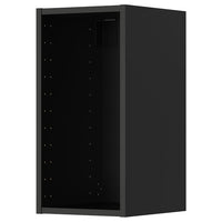 METOD wall cabinet, black-grey, 30x37x60 cm