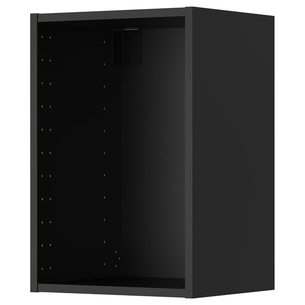 METOD wall cabinet, black-grey, 40x37x60 cm
