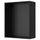 METOD wall cabinet frame, black-grey, 80x37x100 cm