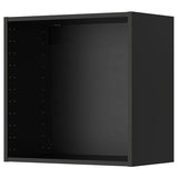 METOD wall cabinet, black-grey, 60x37x60 cm