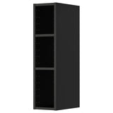 METOD wall cabinet, black-grey, 20x37x80 cm