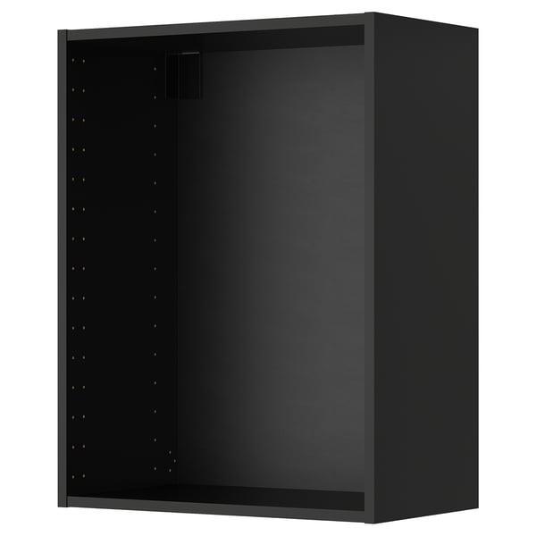METOD - METOD Wall cabinet frame, black-grey, 60x37x80 cm