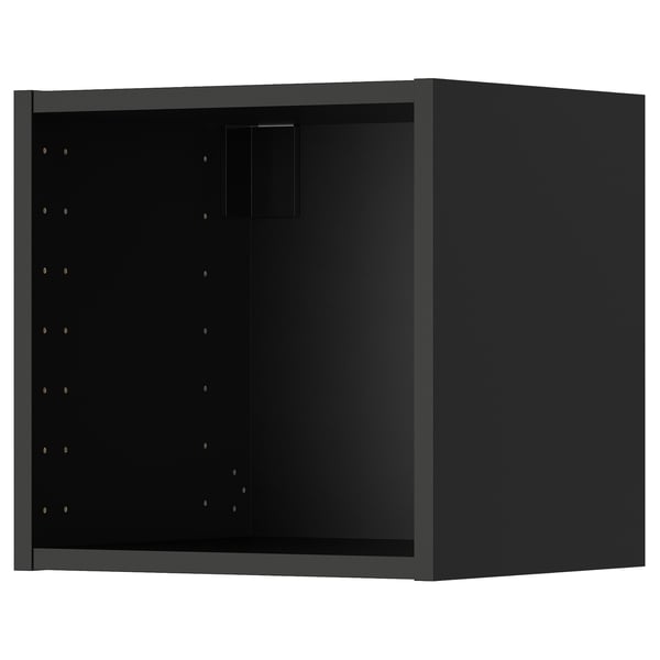 METOD wall cabinet, black-grey, 40x37x40 cm