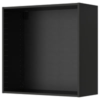 METOD wall cabinet, black-grey, 80x37x80 cm