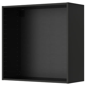 METOD wall cabinet frame, black-grey, 80x37x80 cm