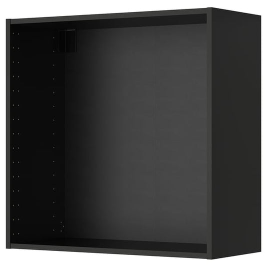 METOD - METOD Wall cabinet frame, black-grey, 80x37x80 cm