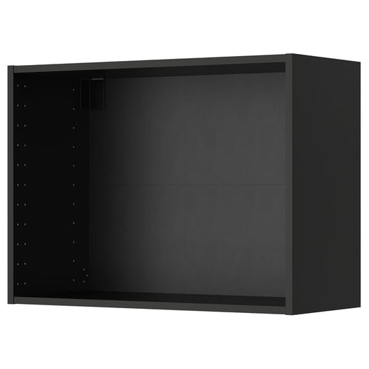 METOD - METOD Wall cabinet frame, black-grey, 80x37x60 cm