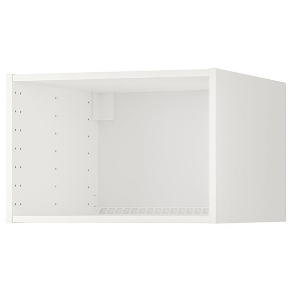 METOD - METOD Fridge/freezer top cabinet frame, white, 60x60x40 cm
