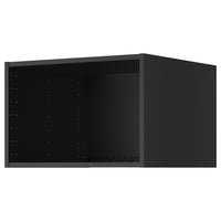 METOD top cabinet with ventilation, black-grey, 60x60x40 cm