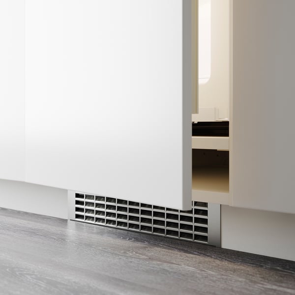 METOD ventilated plinth, stainless steel, 60 cm