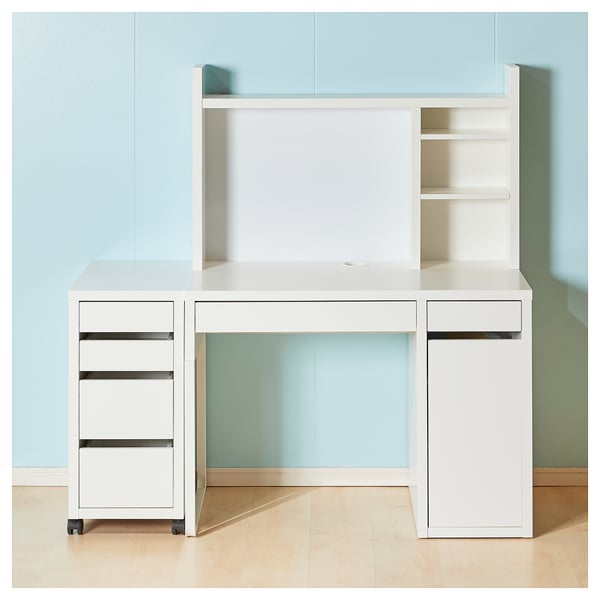MICKE add-on unit high, white, 105x65 cm