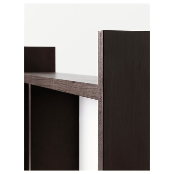 MICKE add-on unit high, black-brown, 105x65 cm