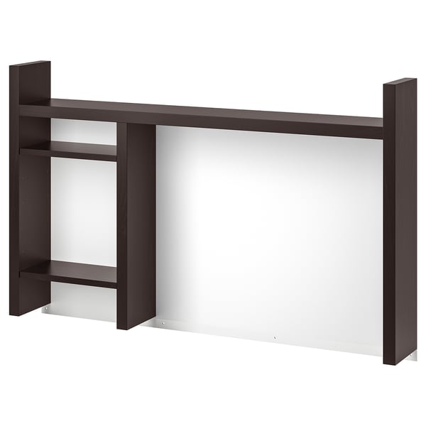 MICKE add-on unit high, black-brown, 105x65 cm