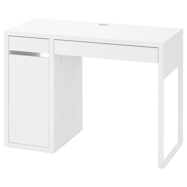 MICKE - MICKE Desk, white/anthracite, 105x50 cm