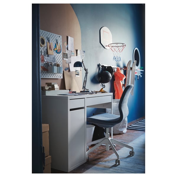 MICKE desk, white, 105x50 cm