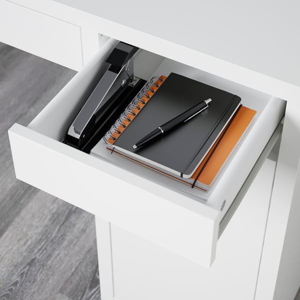 MICKE desk, white, 105x50 cm