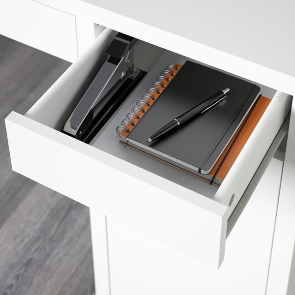 MICKE desk, white, 105x50 cm