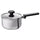 MIDDAGSMAT saucepan with lid, non-stick coating clear glass/stainless steel, 2 l