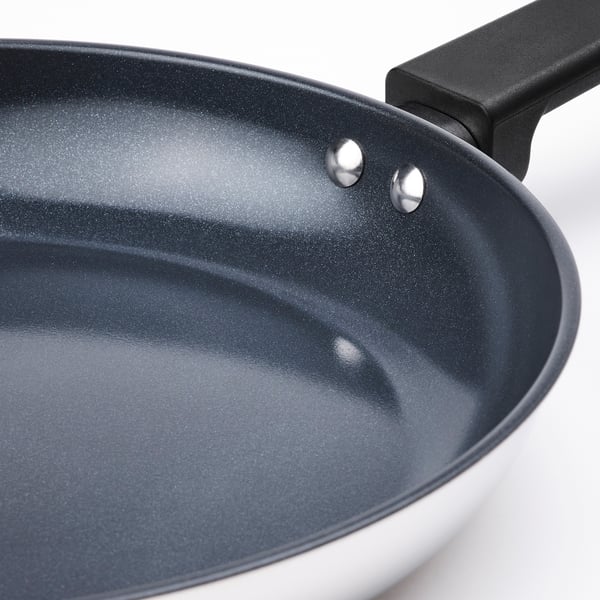 MIDDAGSMAT frying pan, non-stick coating/stainless steel, 28 cm