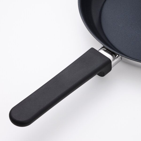 MIDDAGSMAT - Frying pan, set of 2, non-stick coating/stainless steel