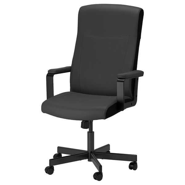 MILLBERGET swivel chair, Murum black, 70 cm