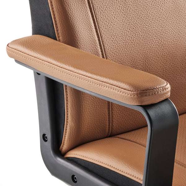 MILLBERGET swivel chair, Murum golden-brown, 70 cm