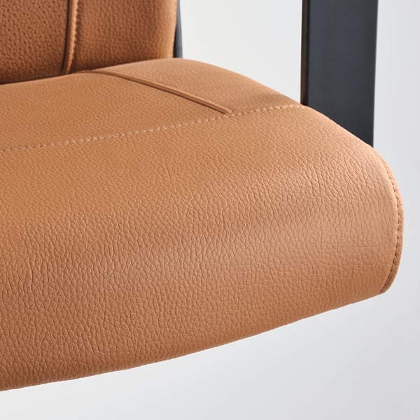 MILLBERGET swivel chair, Murum golden-brown, 50x123x70 cm