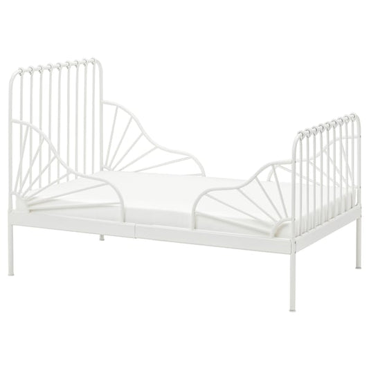 Ikea MINNEN - Extendable bed, white, 80x200 cm
