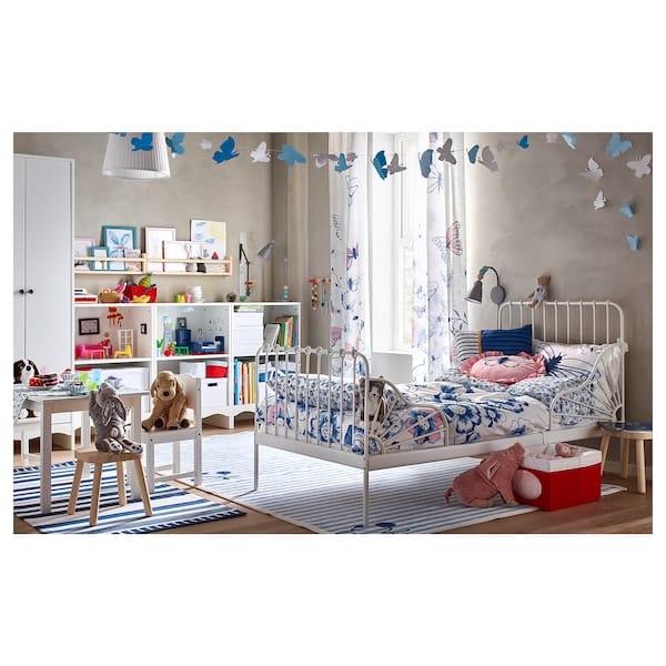Ikea MINNEN - Extendable bed, white, 80x200 cm