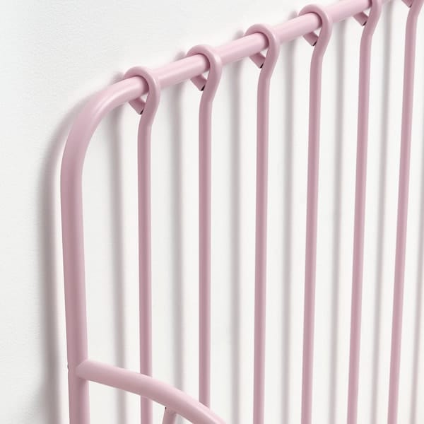 Ikea MINNEN - Extendable bed, pale pink, 80x200 cm
