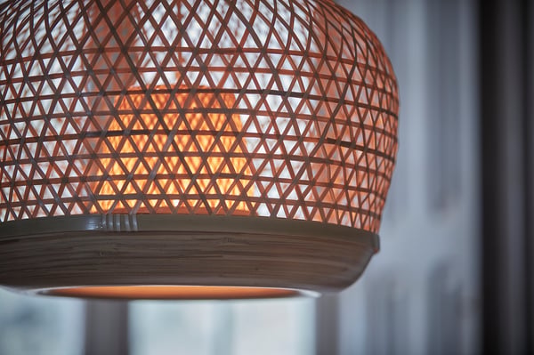 MISTERHULT pendant lamp, bamboo/handmade, 45 cm