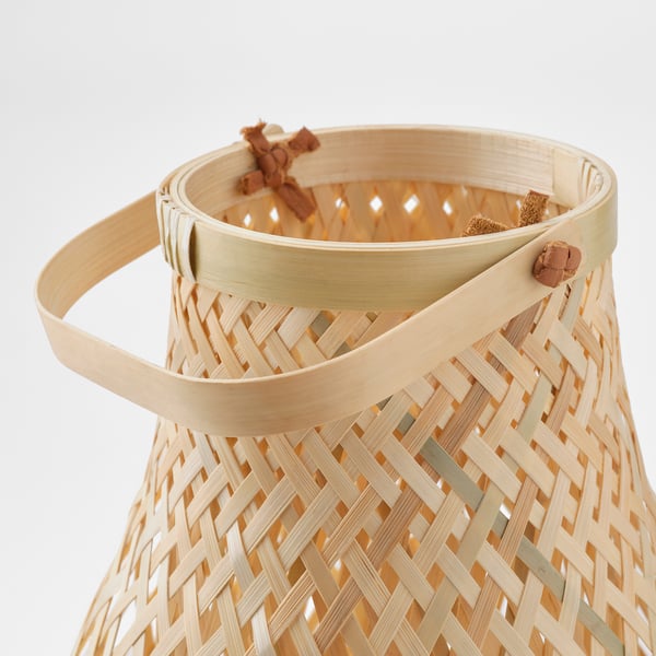 MISTERHULT table lamp, bamboo/handmade, 36 cm