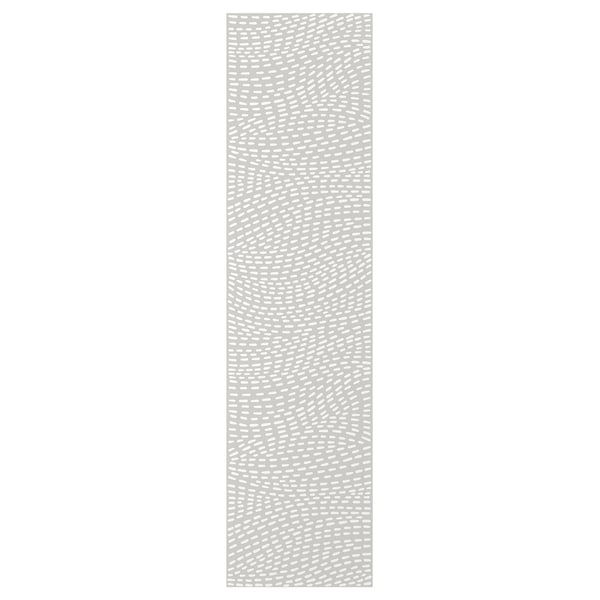 MISTUDDEN - MISTUDDEN Door with hinges, grey/patterned, 50x229 cm