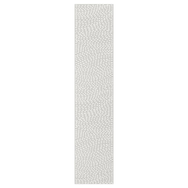 MISTUDDEN door, grey/patterned, 50x229 cm