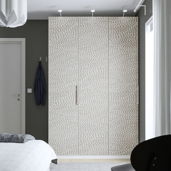 MISTUDDEN - Door, grey/patterned, 50x229 cm