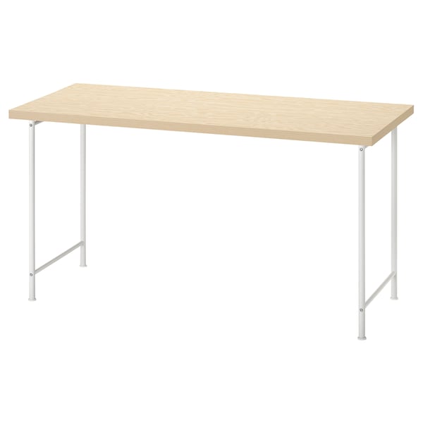 MITTCIRKEL / SPÄND desk, lively pine effect/white