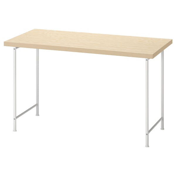 MITTCIRKEL / SPÄND desk, lively pine effect/white